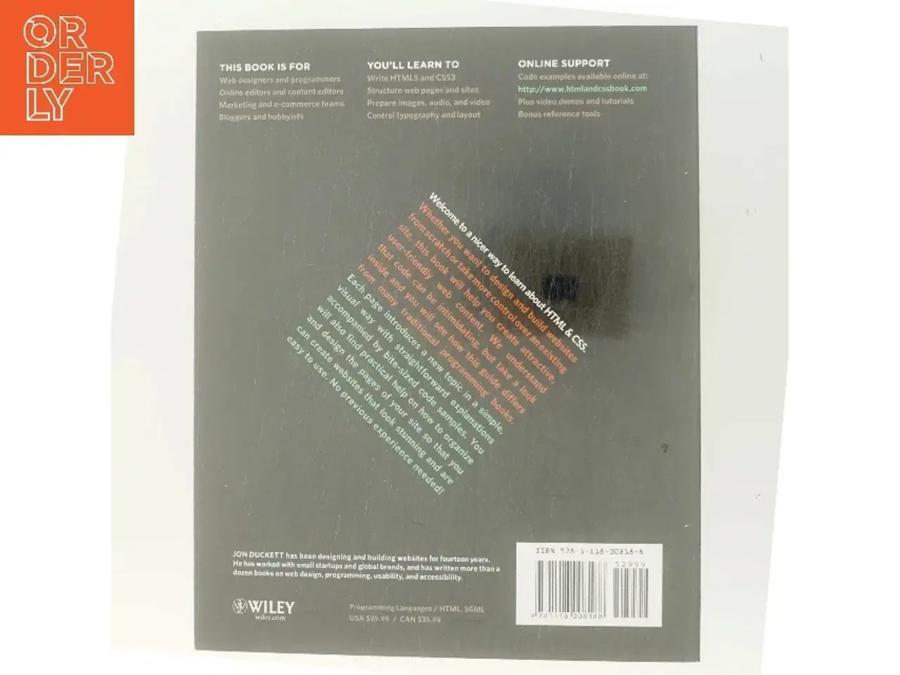 Billede 3 - HTML & CSS : design and build websites af Jon Duckett (Bog)