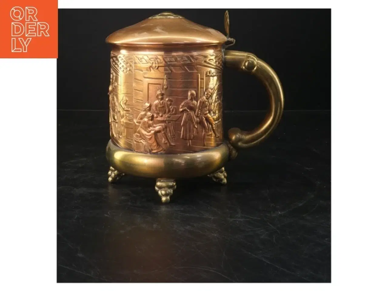 Billede 1 - Kobberbeholder (str. 20x19 cm)