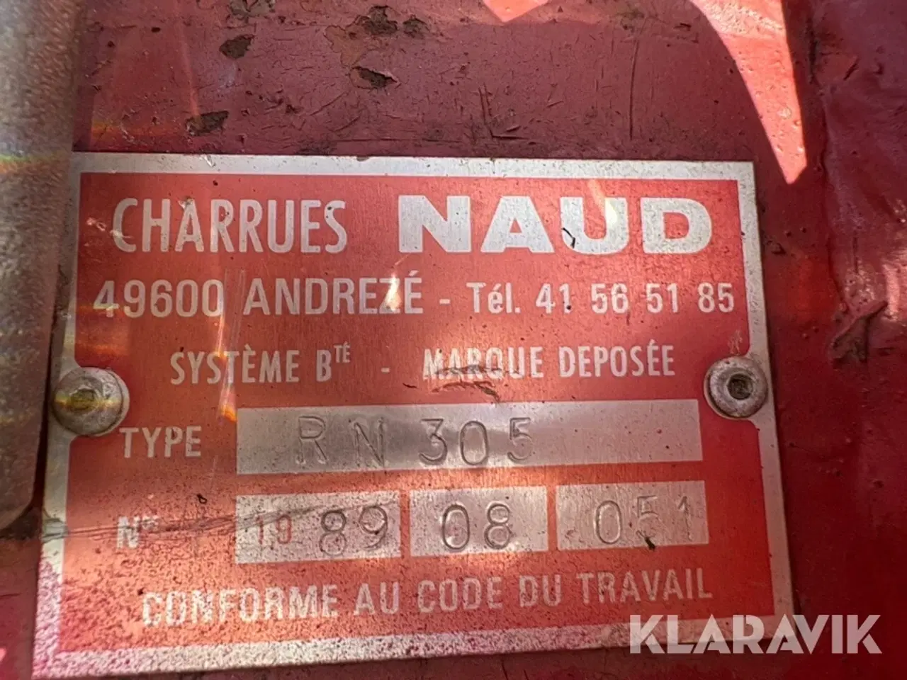 Billede 5 - Vende plov Naud RN 305