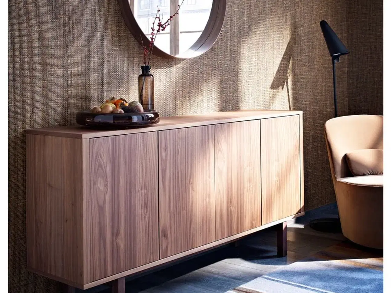 Billede 6 - IKEA STOCKHOLM Rundt vægspejl træramme