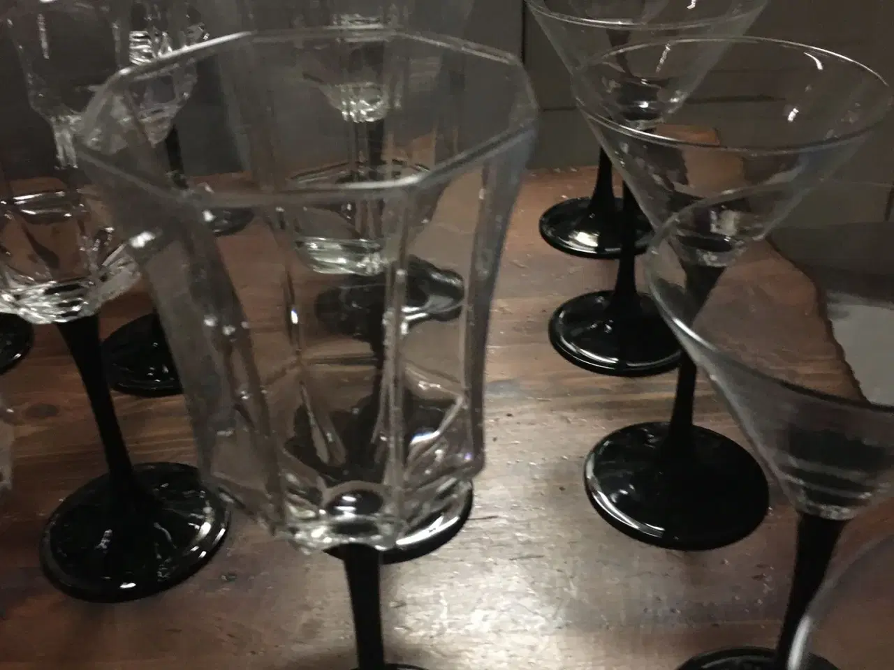 Billede 4 - Glas på sort fod