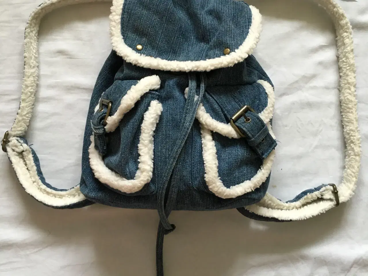 Billede 2 - Ubrugt rygsæk i jeans stof