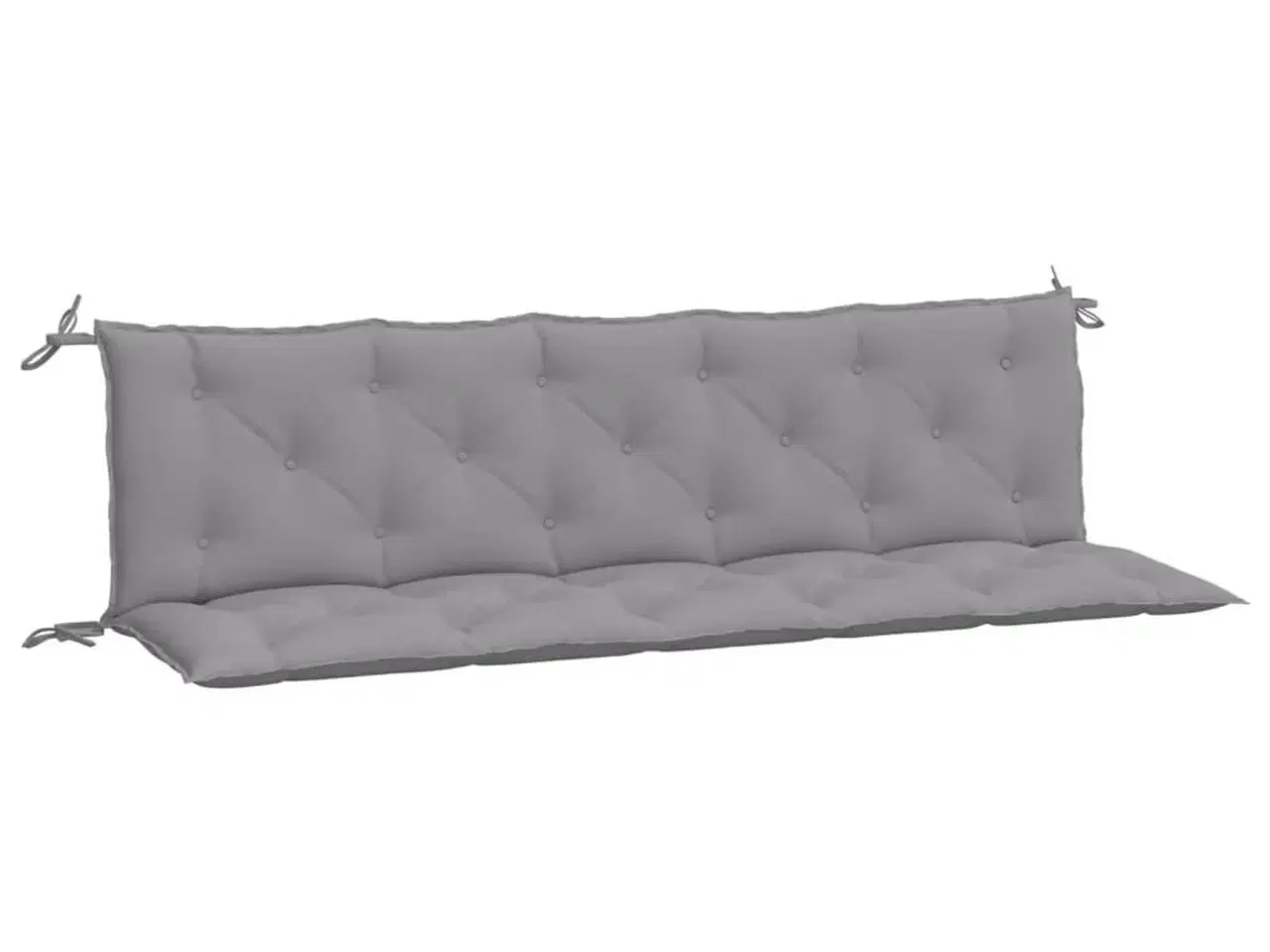 Billede 5 - Hynder til havebænk 2 stk. 180x50x7 cm oxfordstof grå