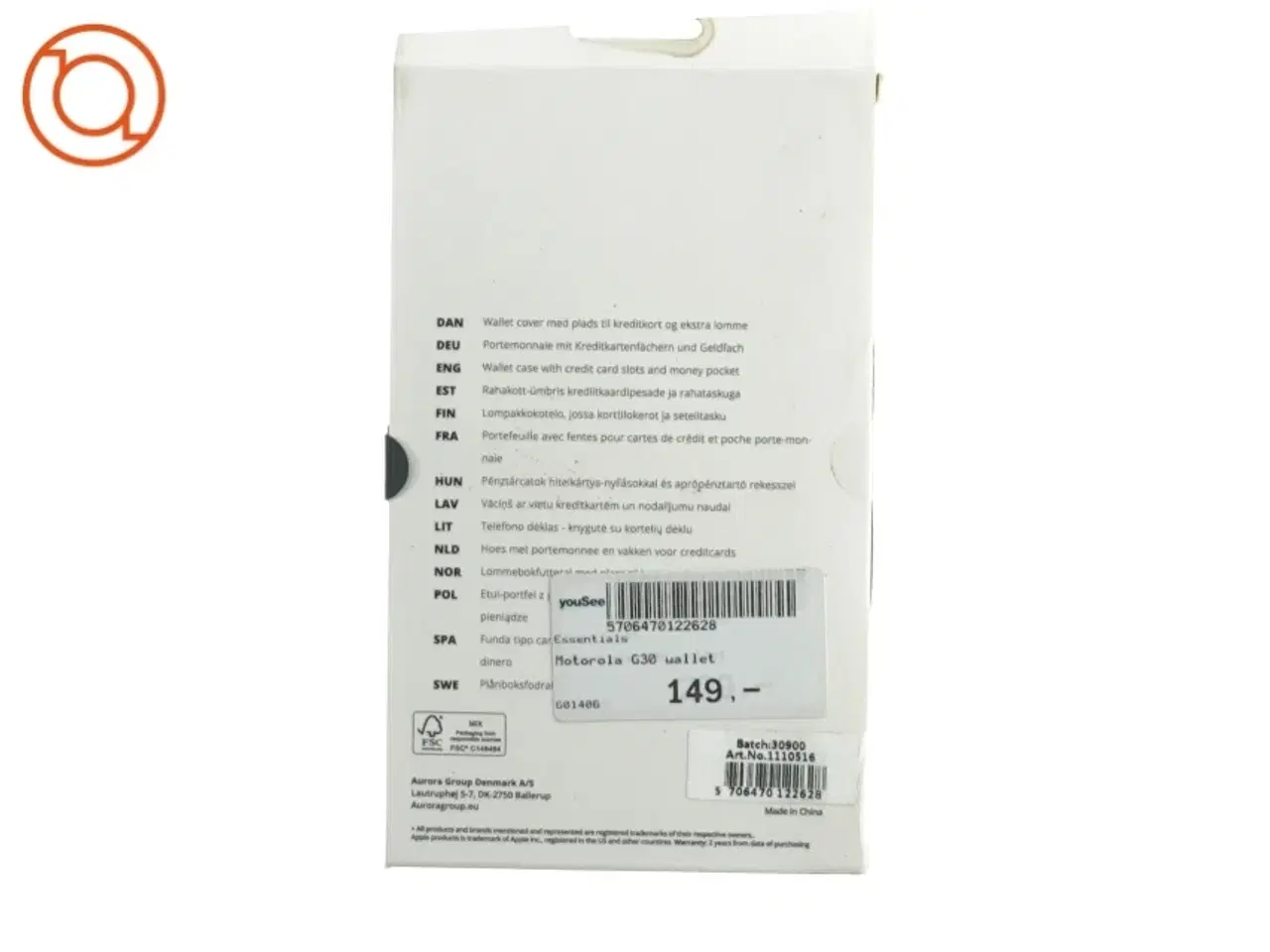 Billede 2 - Mobilcover til motorola g 30 fra Essentials (str. 19 x 11 cm)