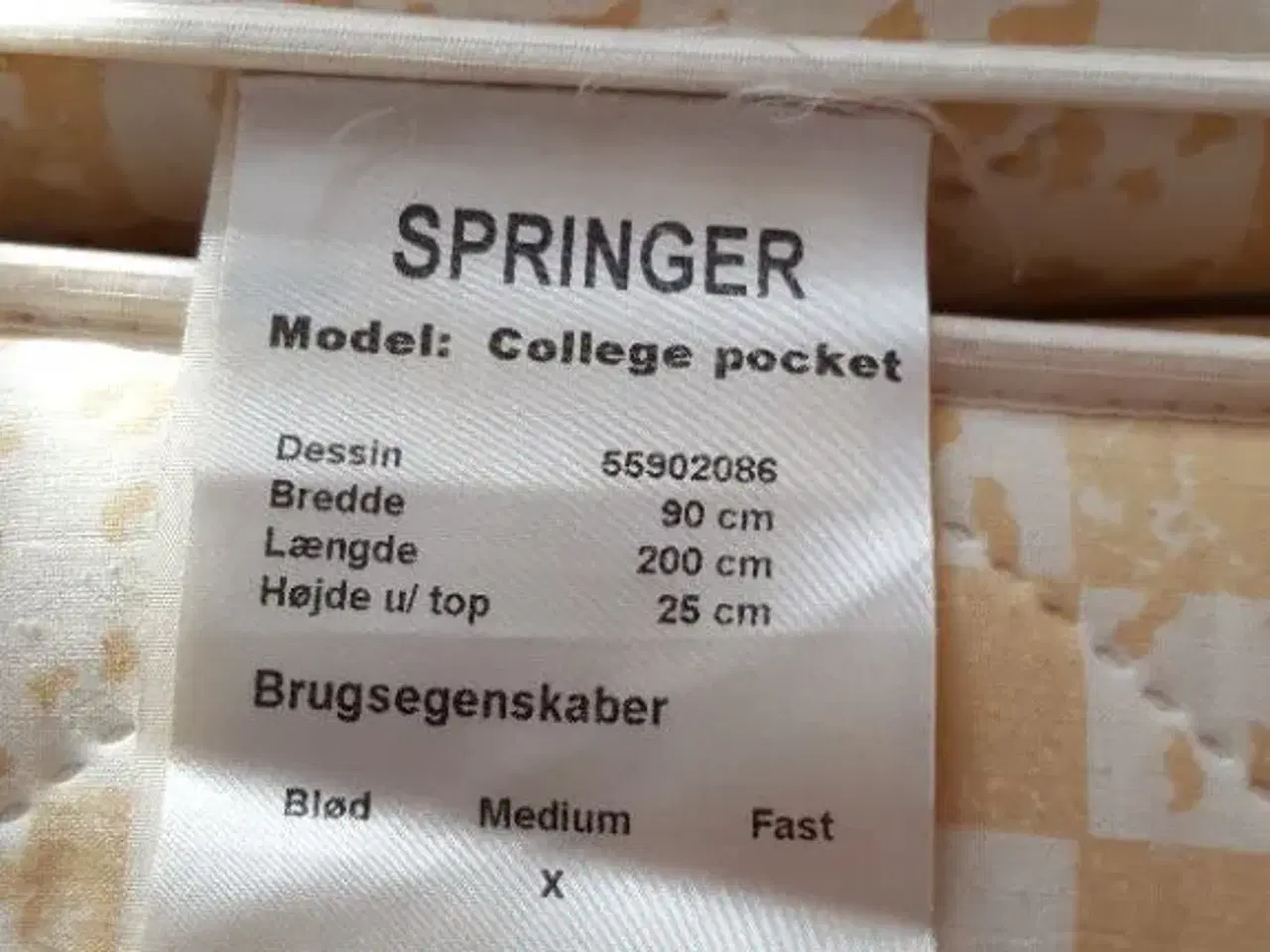 Billede 2 - Dobbeltseng med springmadrasser