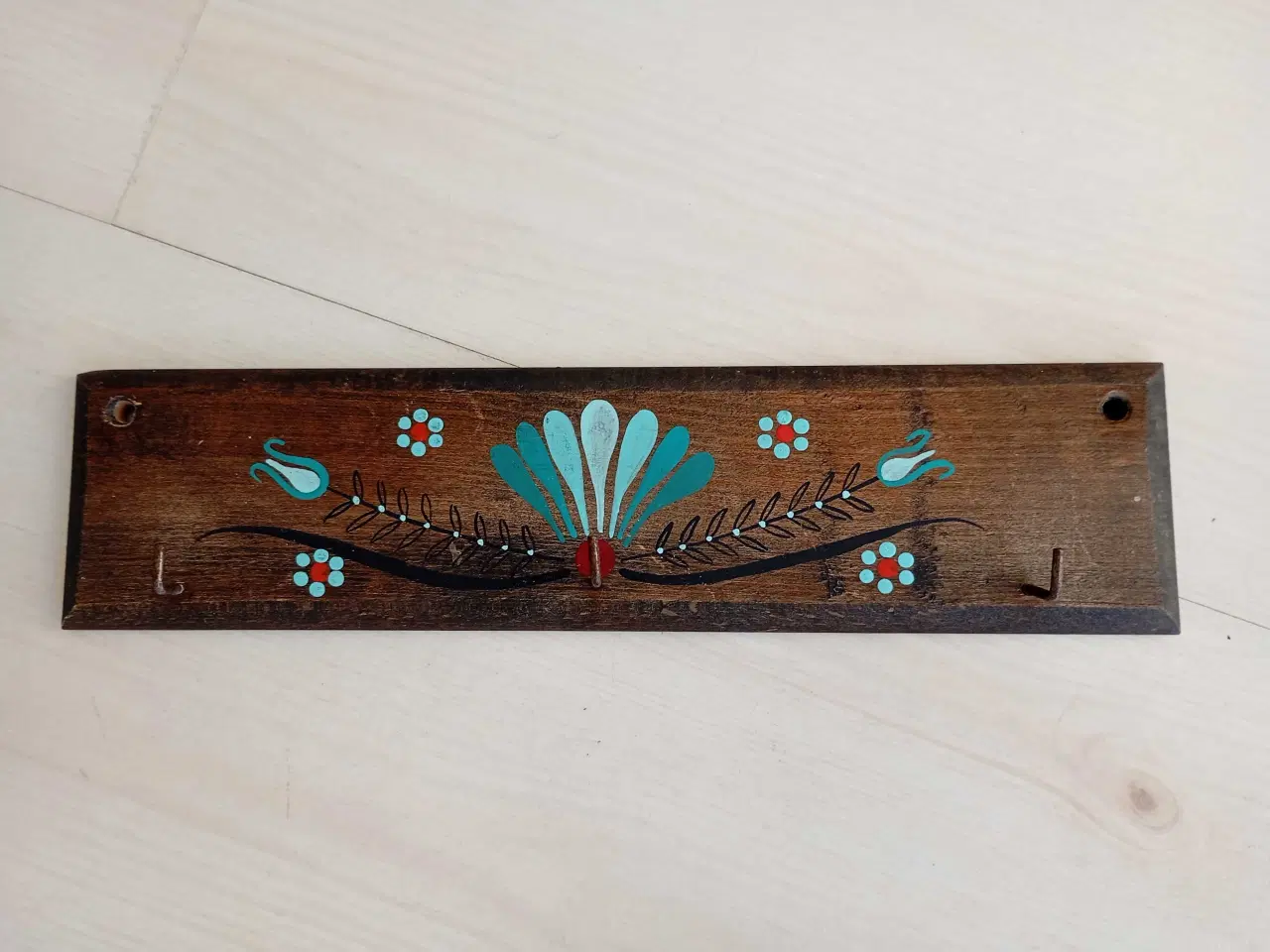 Billede 1 - Lille RETRO knagerække til eks. nøgler