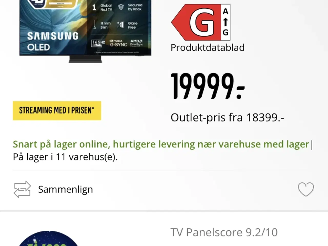 Billede 2 - Samsung S95F55 OLED TV