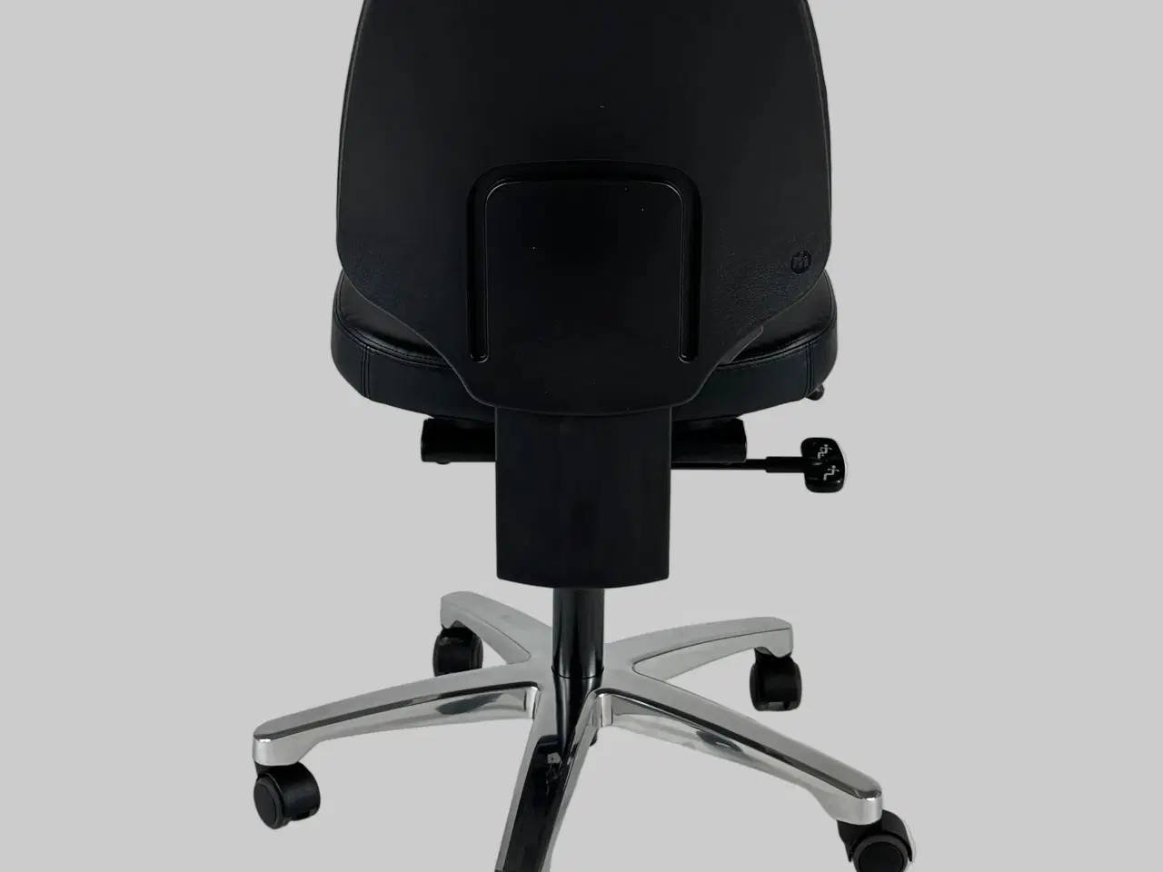 Billede 5 - RH Activ 220 Kontorstol – Sort Læder/Krom Stel