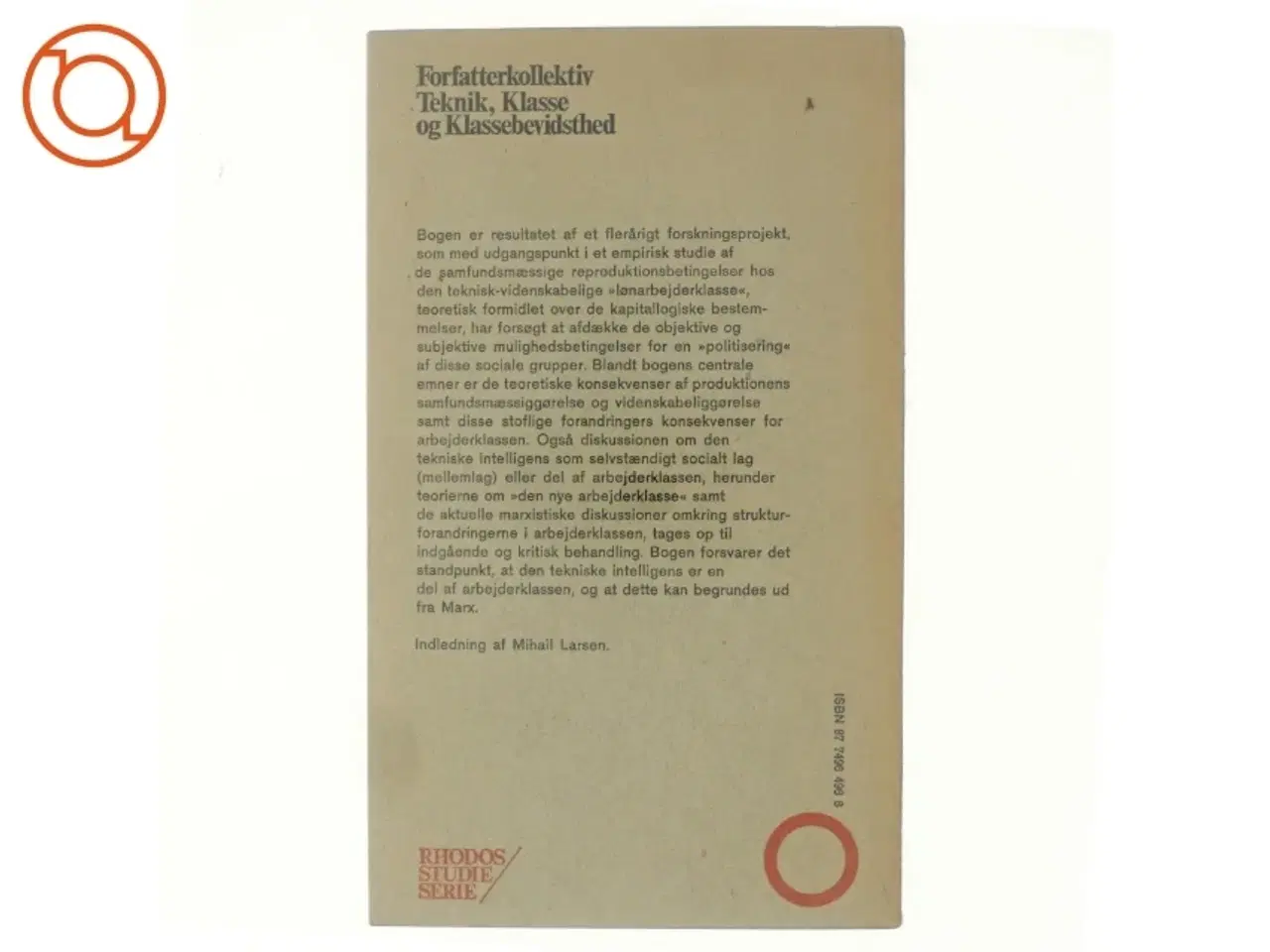 Billede 3 - Teknik, klasse og klassebevidsthed af Forfatterkollektiv (bog)