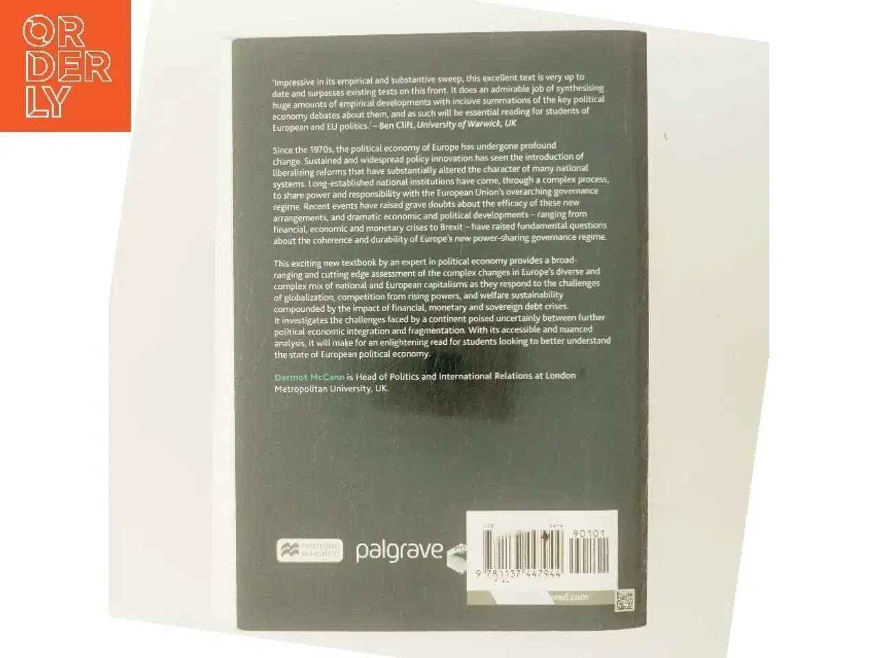 Billede 3 - Political economy of 21st century Europe af Dermot McCann (Bog)