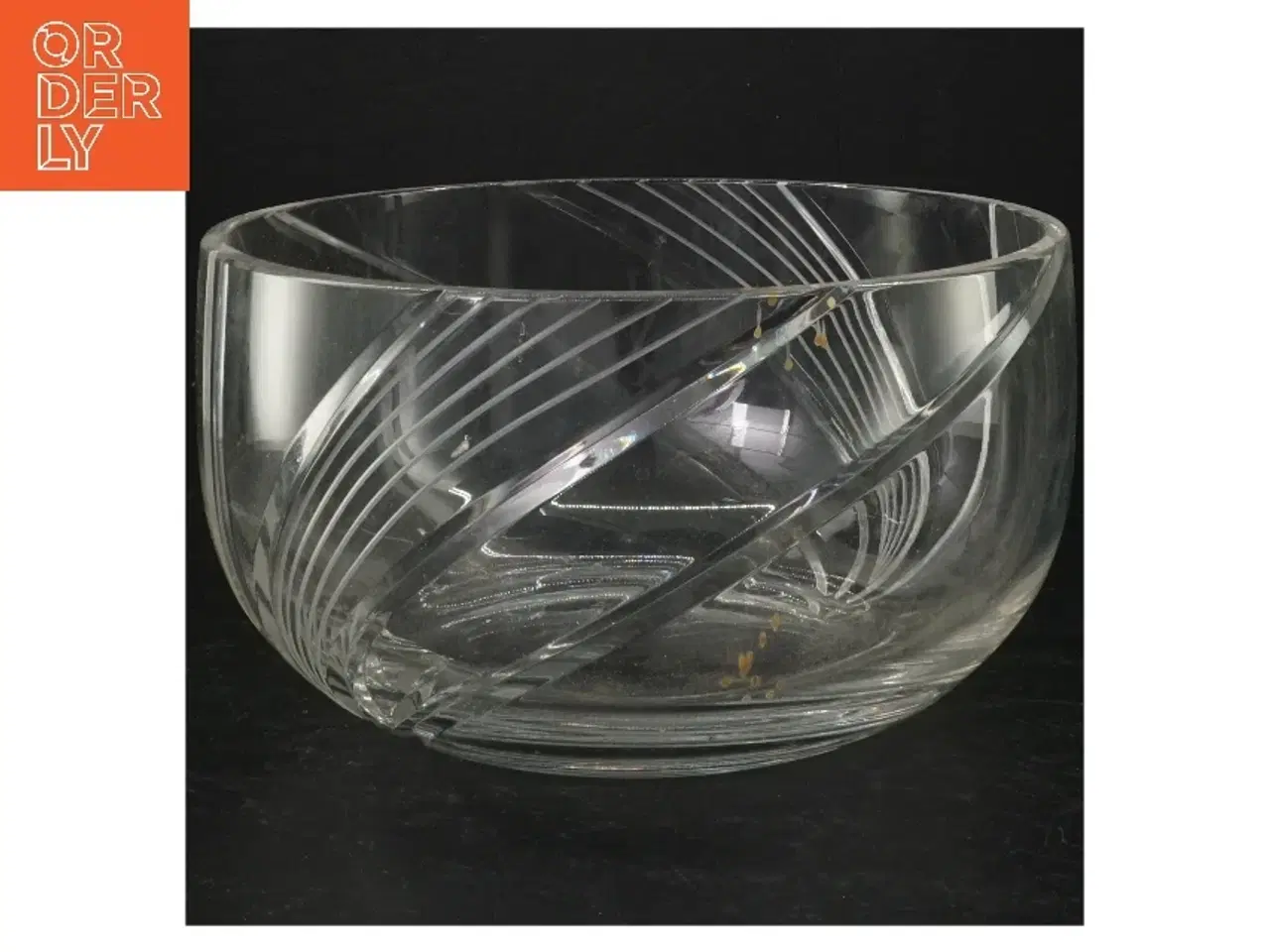 Billede 1 - Gennemsigtig glas skål (str. Ø. 20 cm)