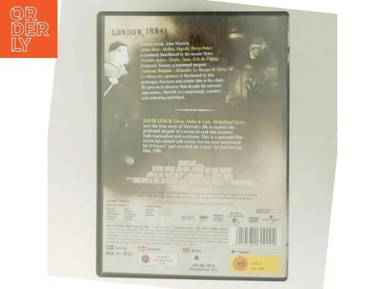 Billede 3 - Elefantmanden med Anthony Hopkins (DVD)