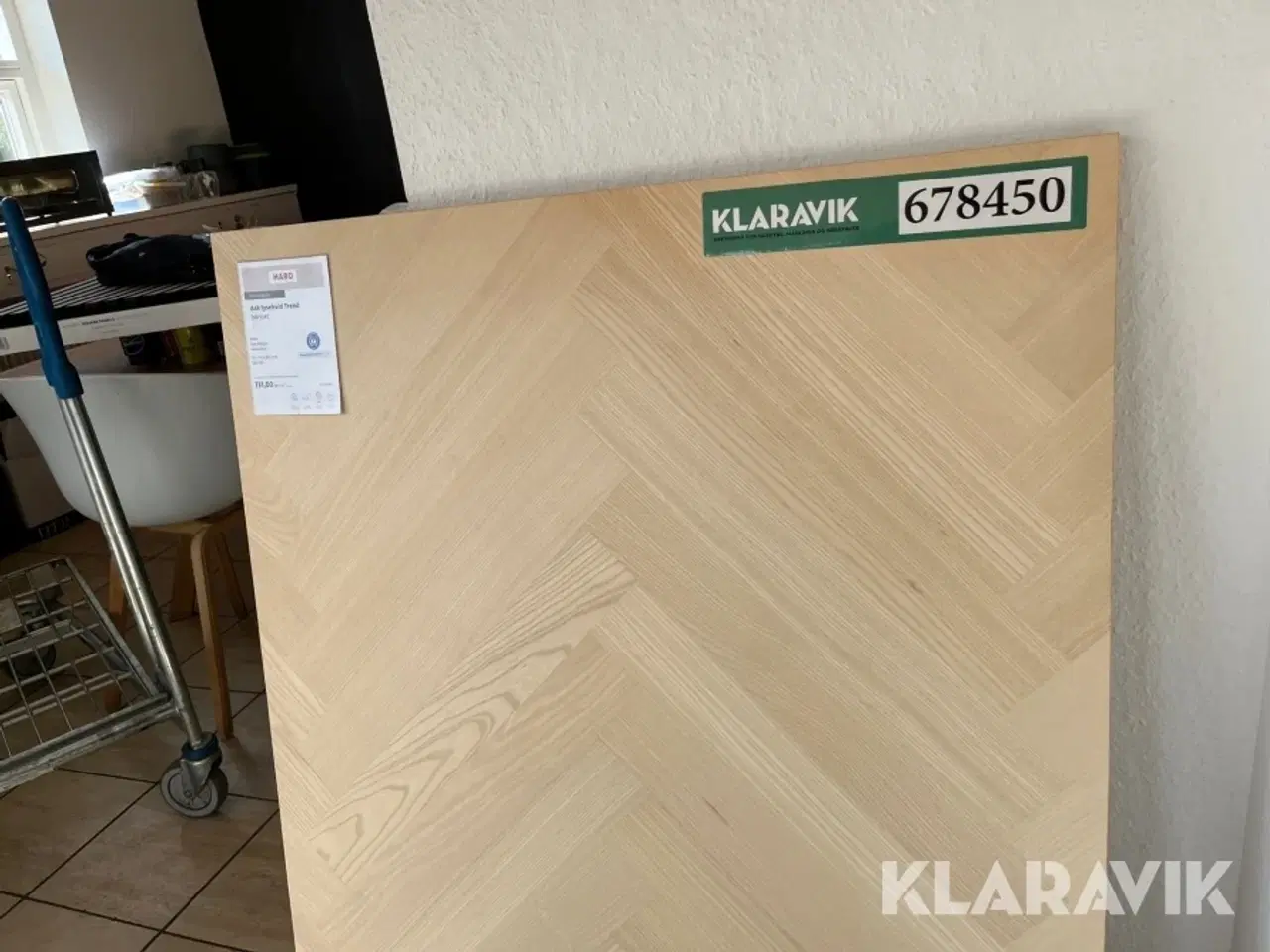 Billede 5 - Parketgulv HARO Trend Sildebensmønster lysehvid ask – 148 m²