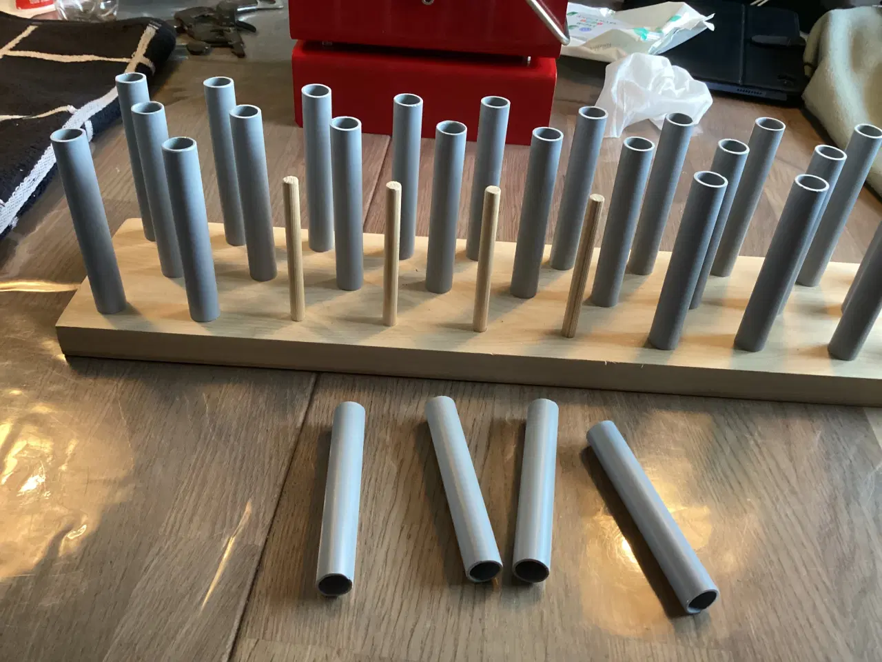 Billede 2 - Stor garnholder i træ