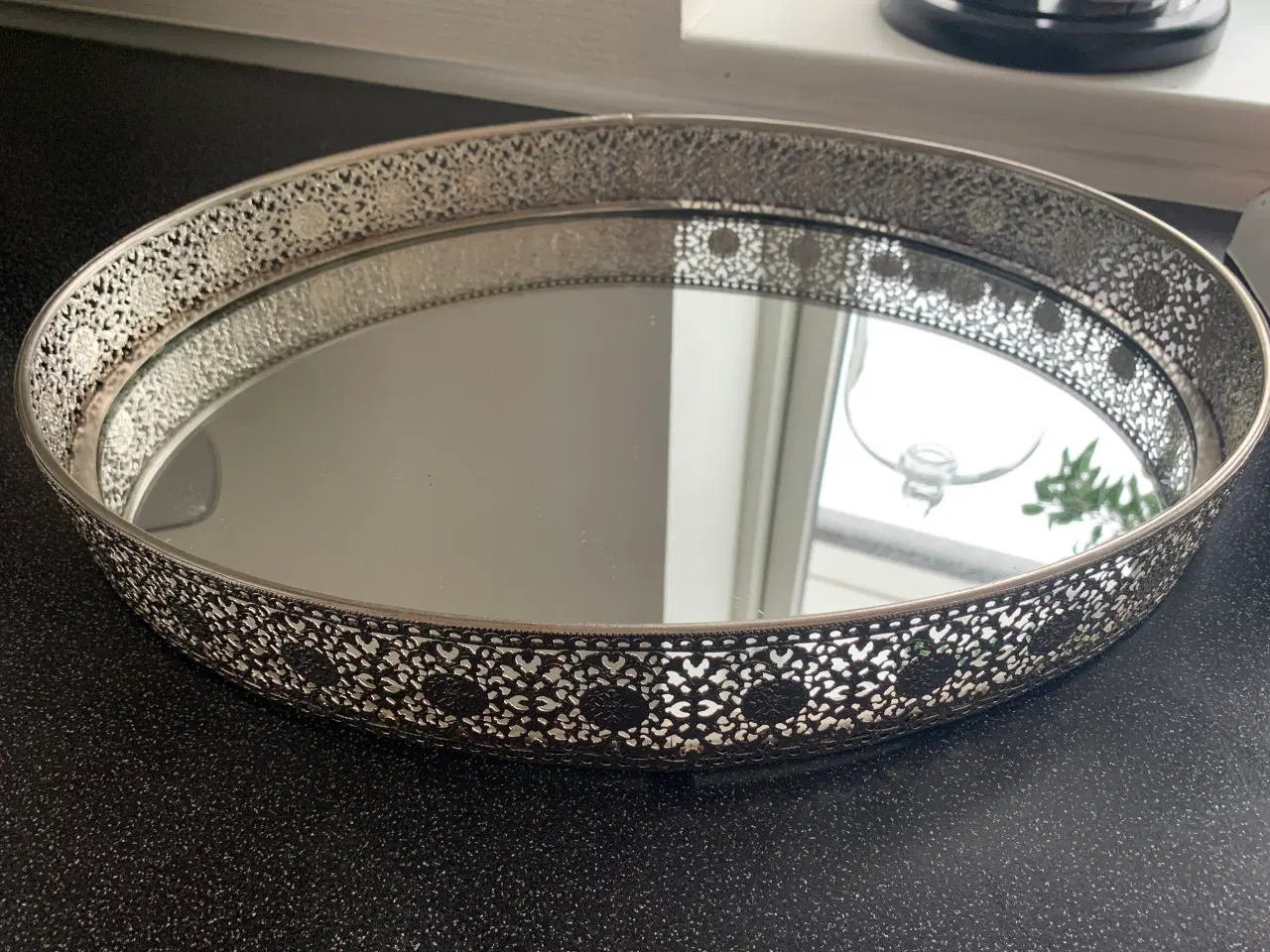 Billede 1 - Spejlbakke sølv 42x32x5 cm