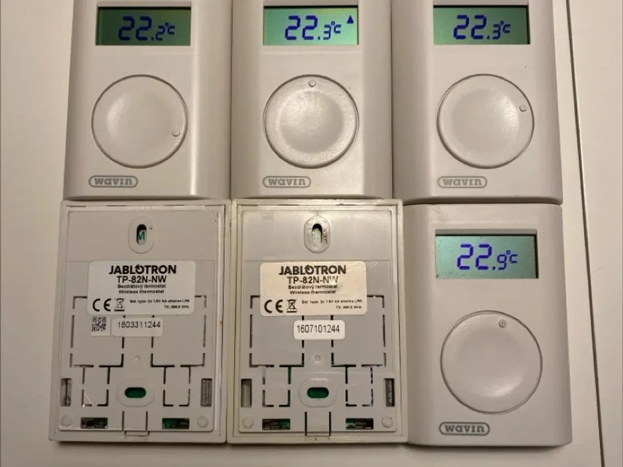 Billede 1 - Wavin TP82N-NW termostater til 8000 serien