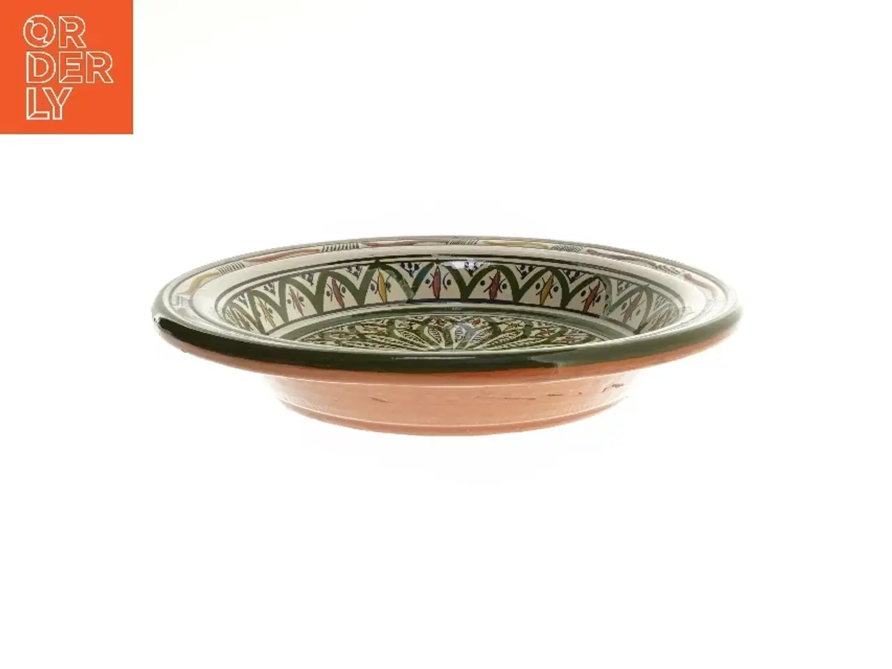 Billede 1 - Marokkansk keramisk skål (str. Ø 36 cm)