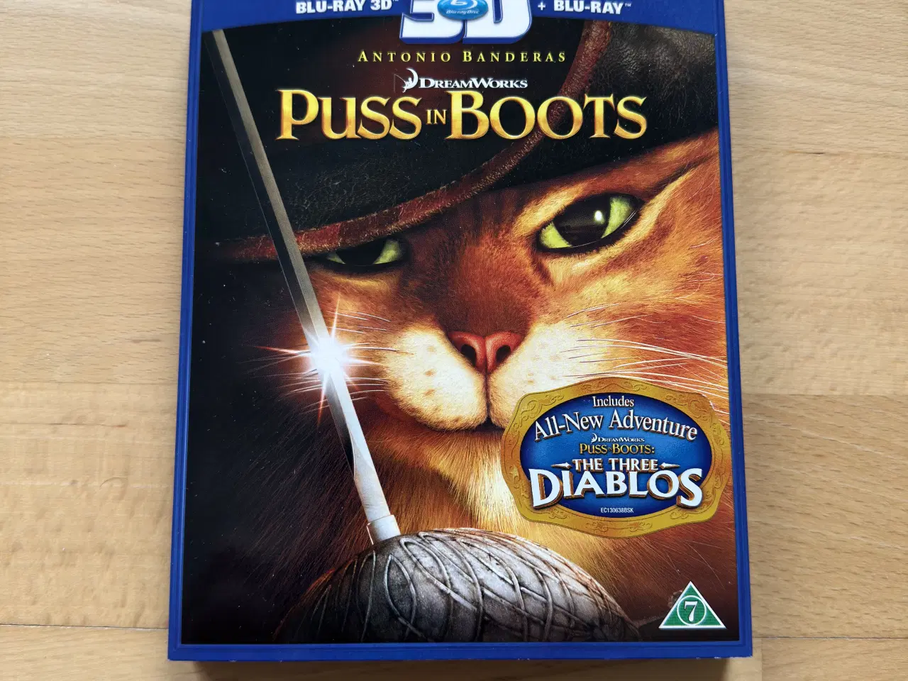 Billede 1 - Puss in Boots blu ray & 3D