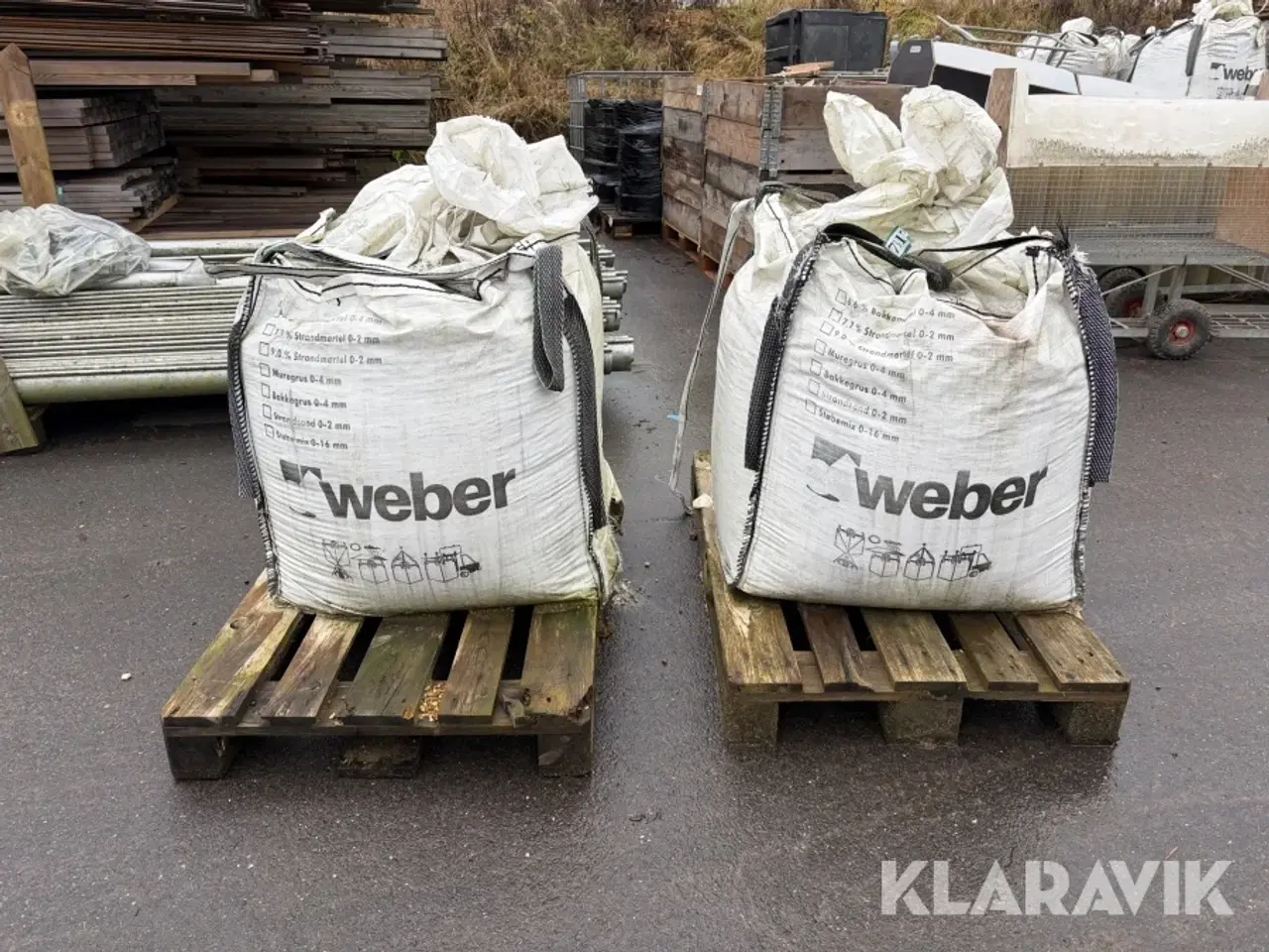 Billede 2 - Strandmørtel Weber 0-2 mm / 11 Big bags
