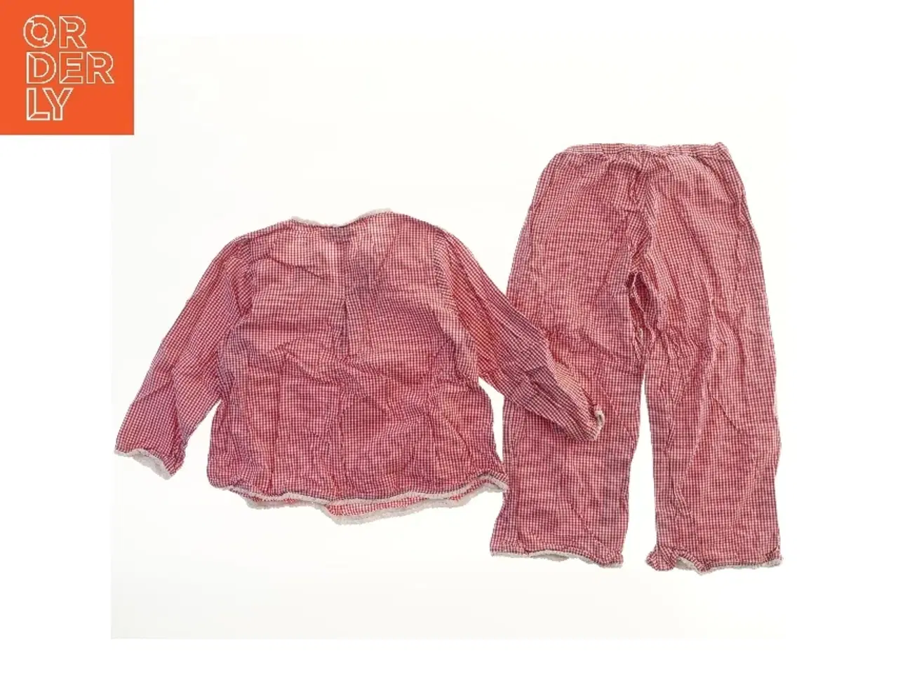 Billede 2 - Rødternet pyjamassæt fra Wheat (str. 116)