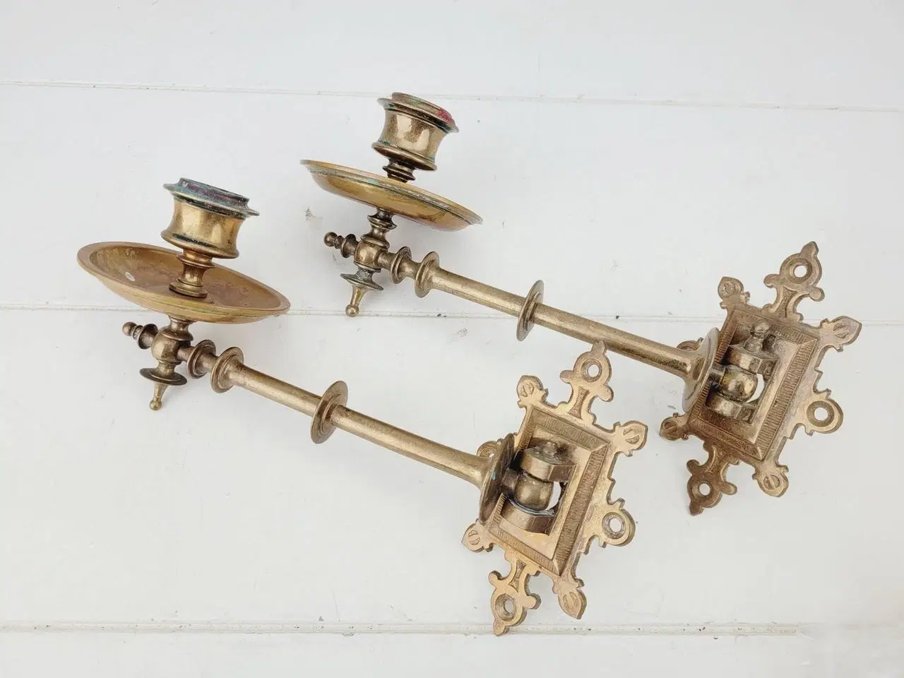 Billede 3 - ⭐️- 2 stk Kobber Candleholder / Vægstager