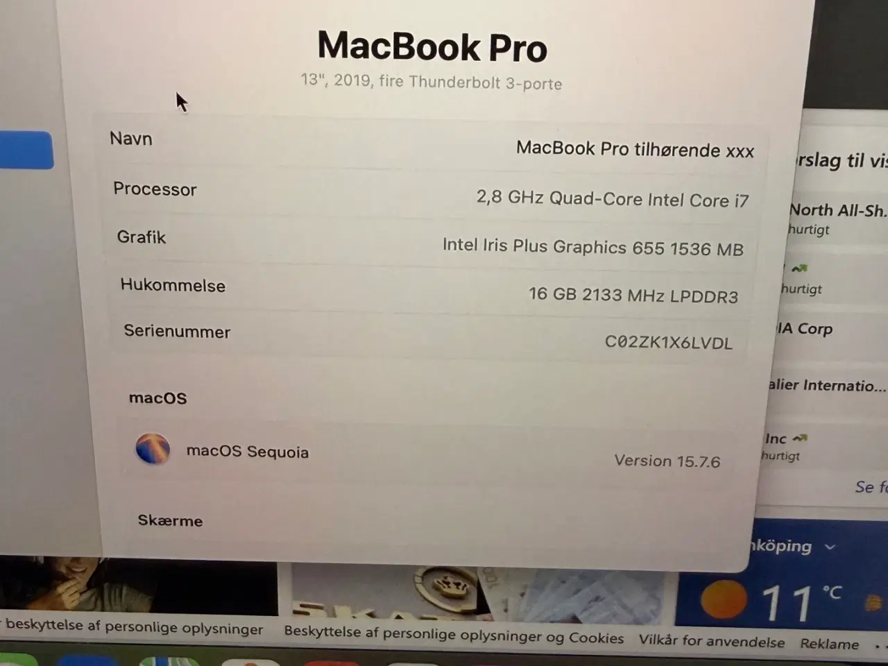 Billede 4 - Apple MacBook Pro bærbar computer på 13" Retina 