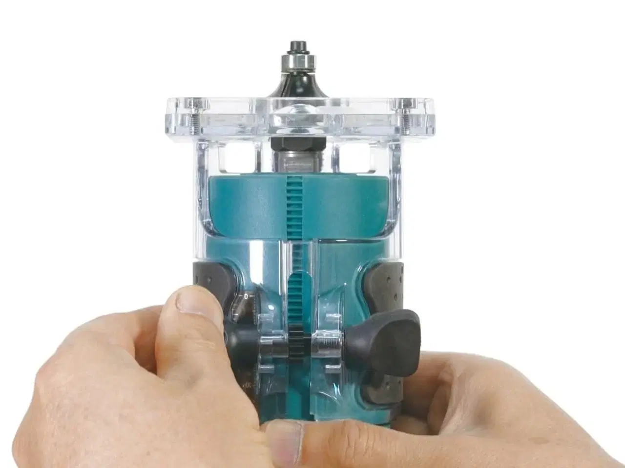 Billede 7 - Overfræser batteridrevet Makita DRT52Z – blå/sort