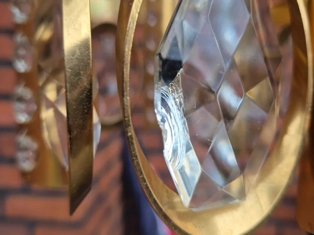 Billede 16 - Fin retropendel med prismer i klart glas