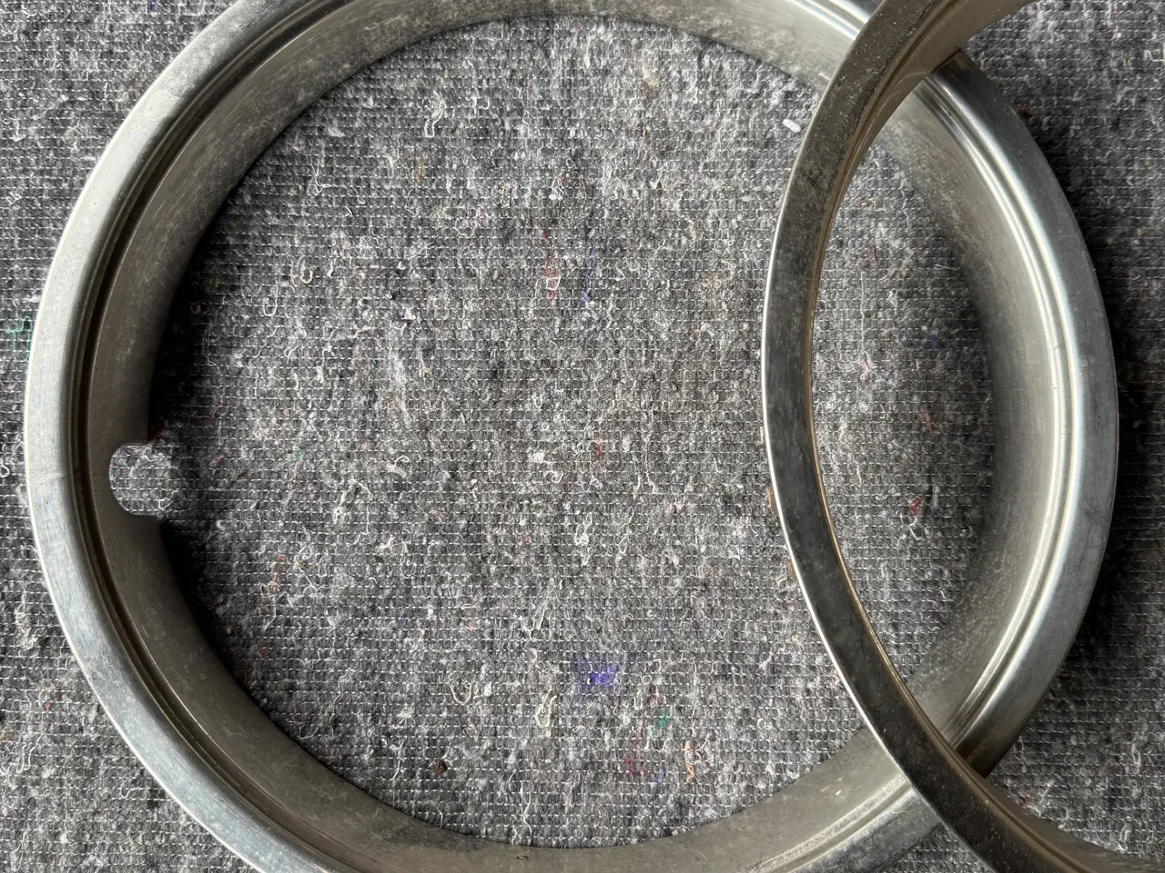 Billede 2 - Vintage 14" fælgringe,pynteringe i rustfri