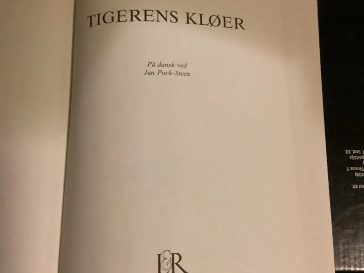 Billede 2 - Tom Clancy, Tiggerens kløer