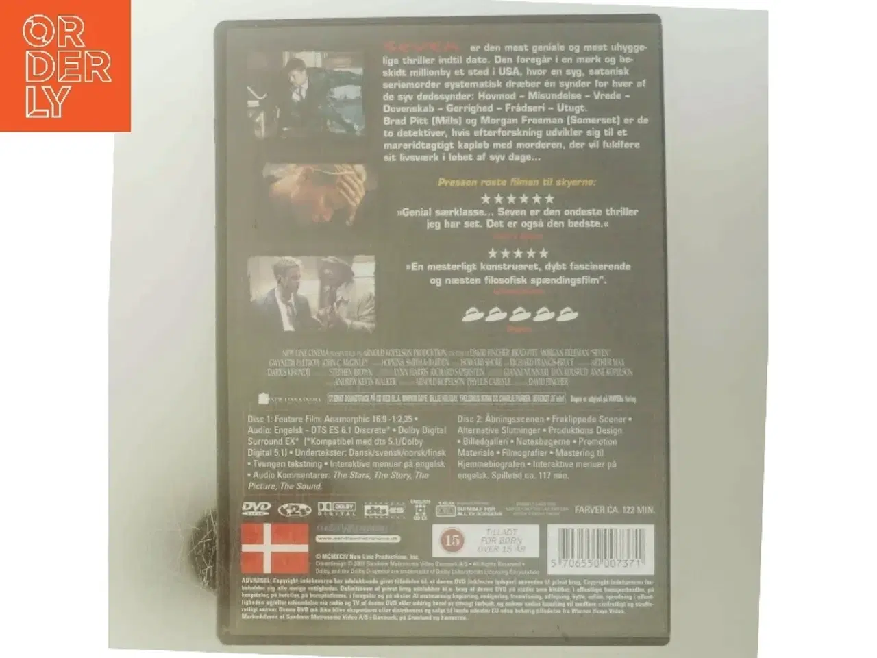 Billede 3 - Seven - med Extra Materiale+ med Brad Pitt (DVD)