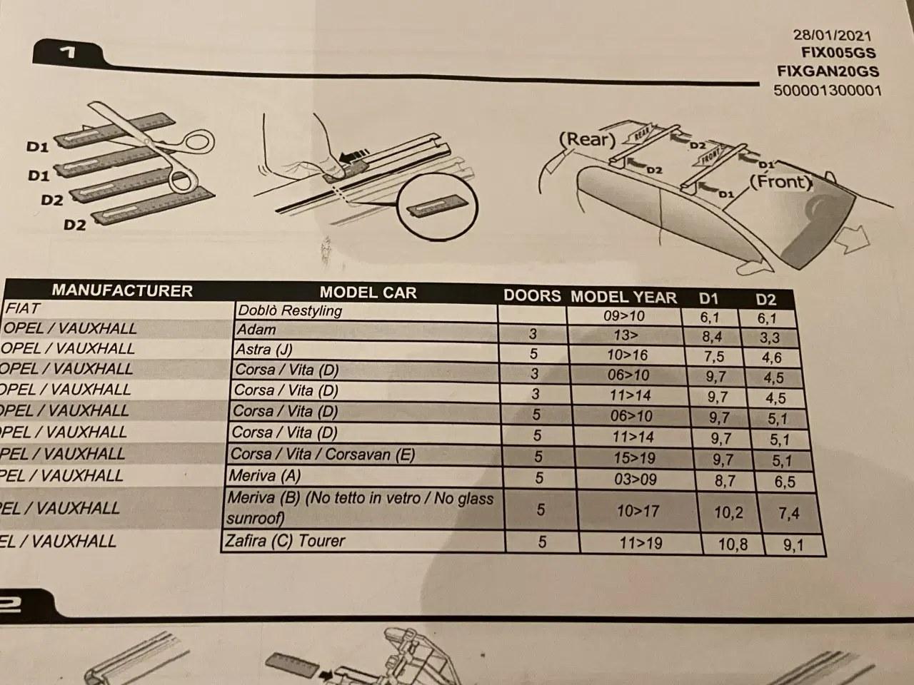 Billede 4 - Tagbøjler til Opel