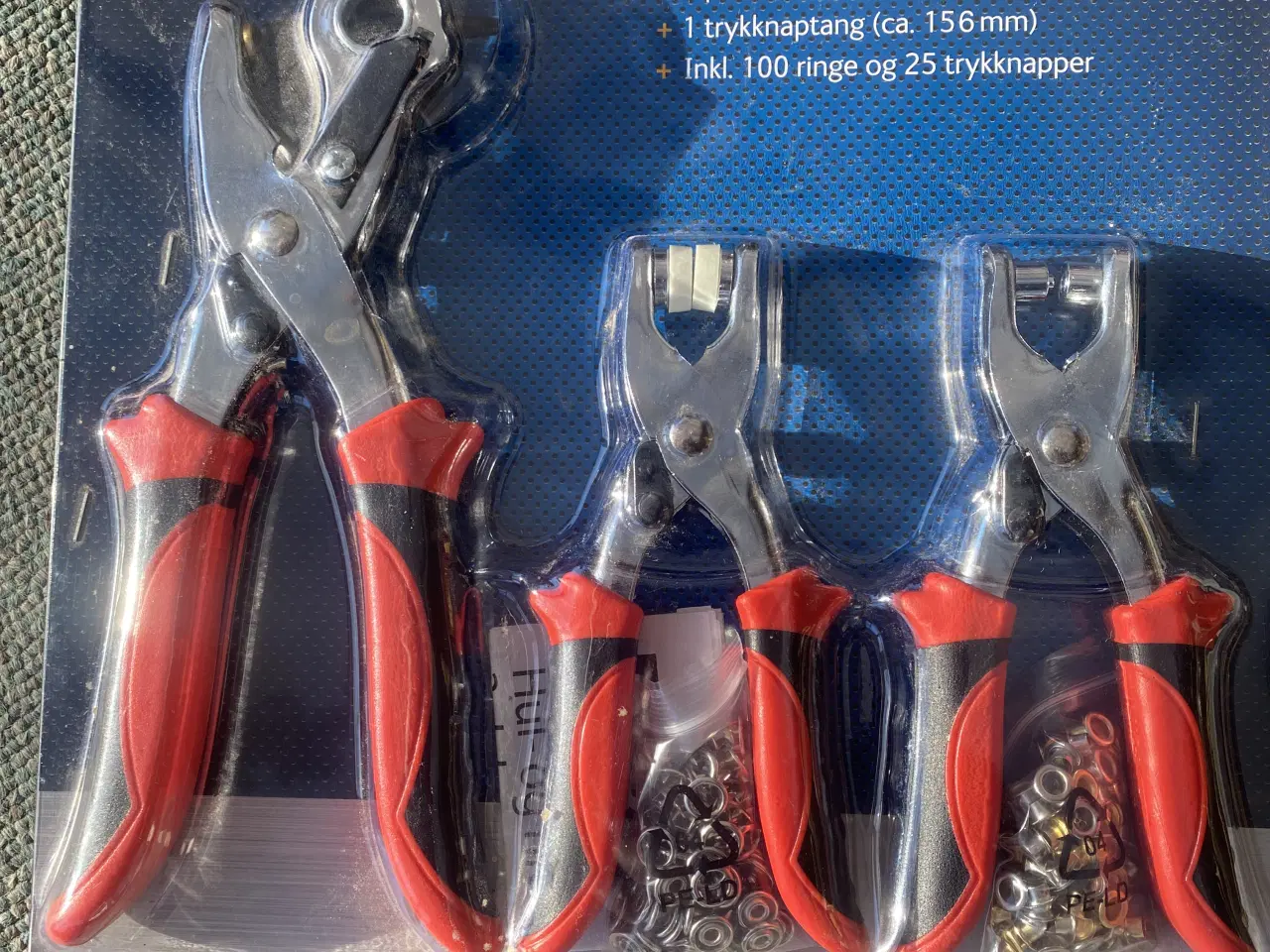 Billede 1 - Duro hul- og nittetangsæt med 3 dele. KUN 100kr