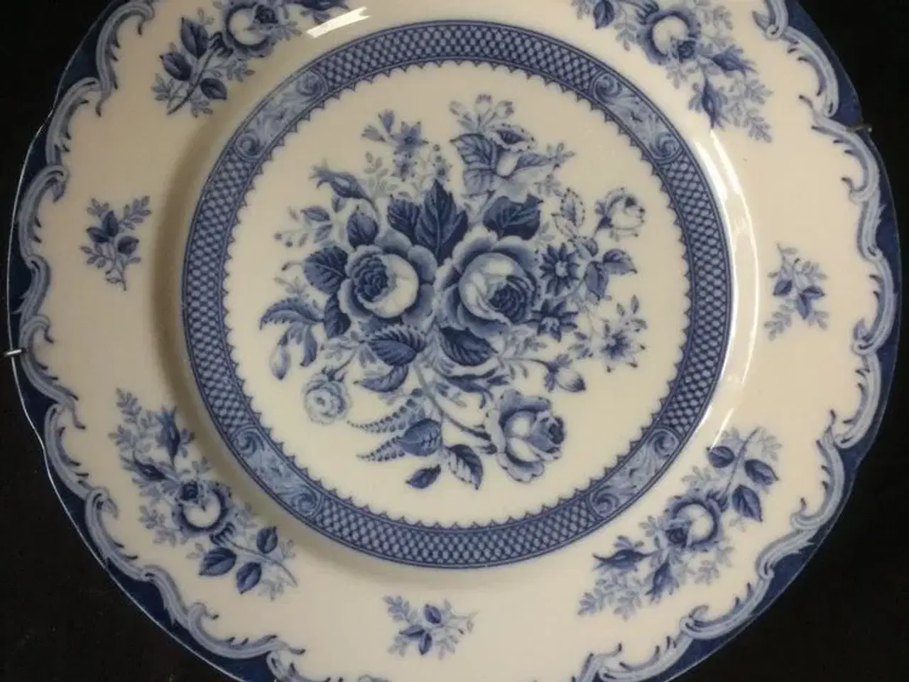 Billede 1 - Blue Rose - japansk porcelæn - dessert tallerken