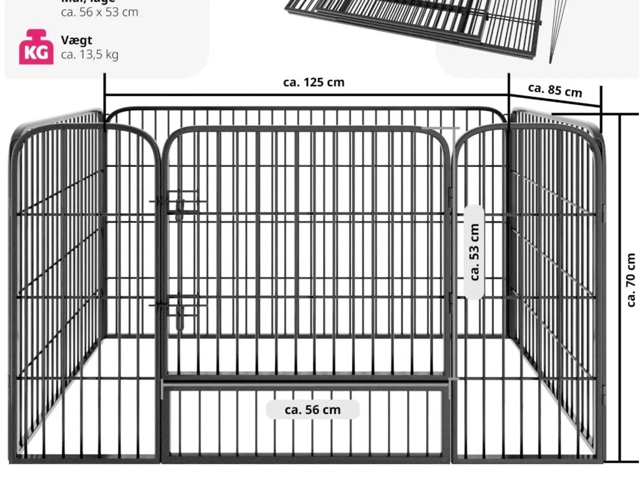 Billede 2 - Hundebur/Hvalpegård   