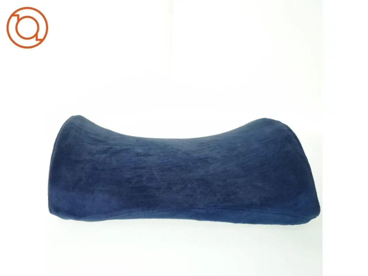 Billede 2 - Ergonomisk formet Lænde Pude med aftageligt vaskbart velour betræk og sele til fastholdelse (str. 36 x 32 x 11 cm)