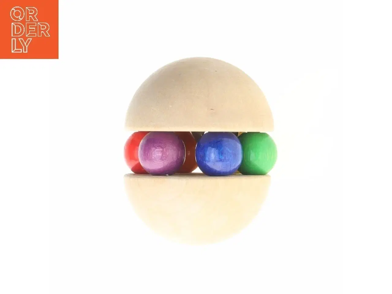 Billede 1 - Træ legetøjtil baby (str. Ø 5xØ 4 cm)