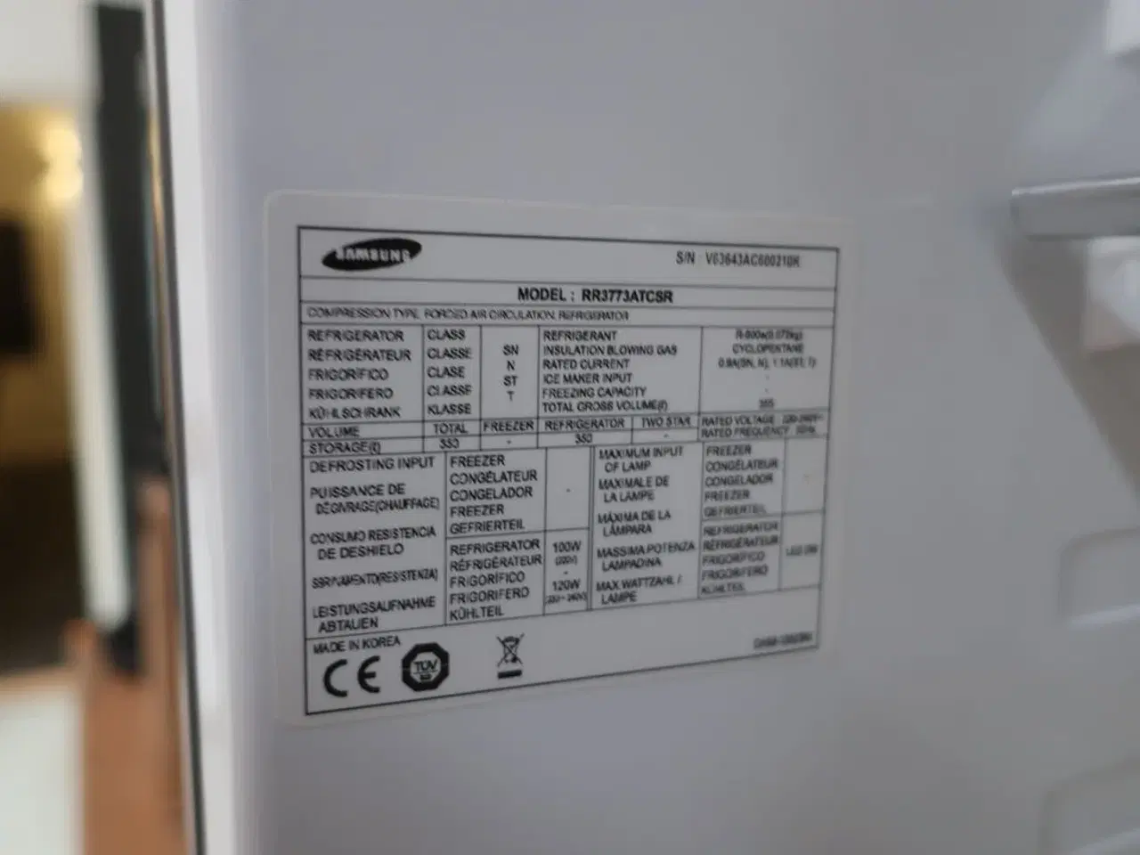 Billede 3 - Køleskab SAMSUNG RR3773ATCSR