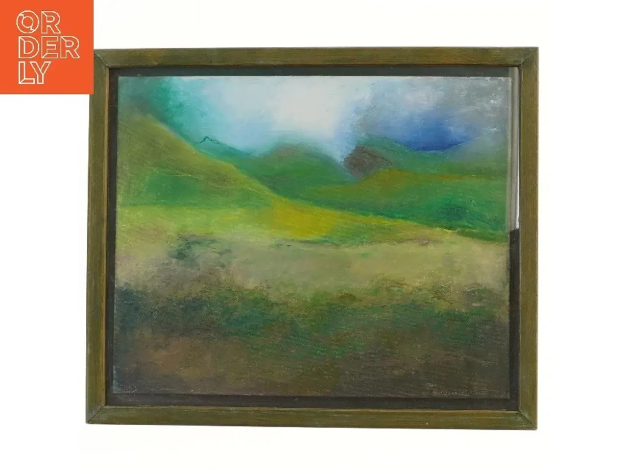 Billede 1 - Maleri af landskab (str. 46,5x39 cm)