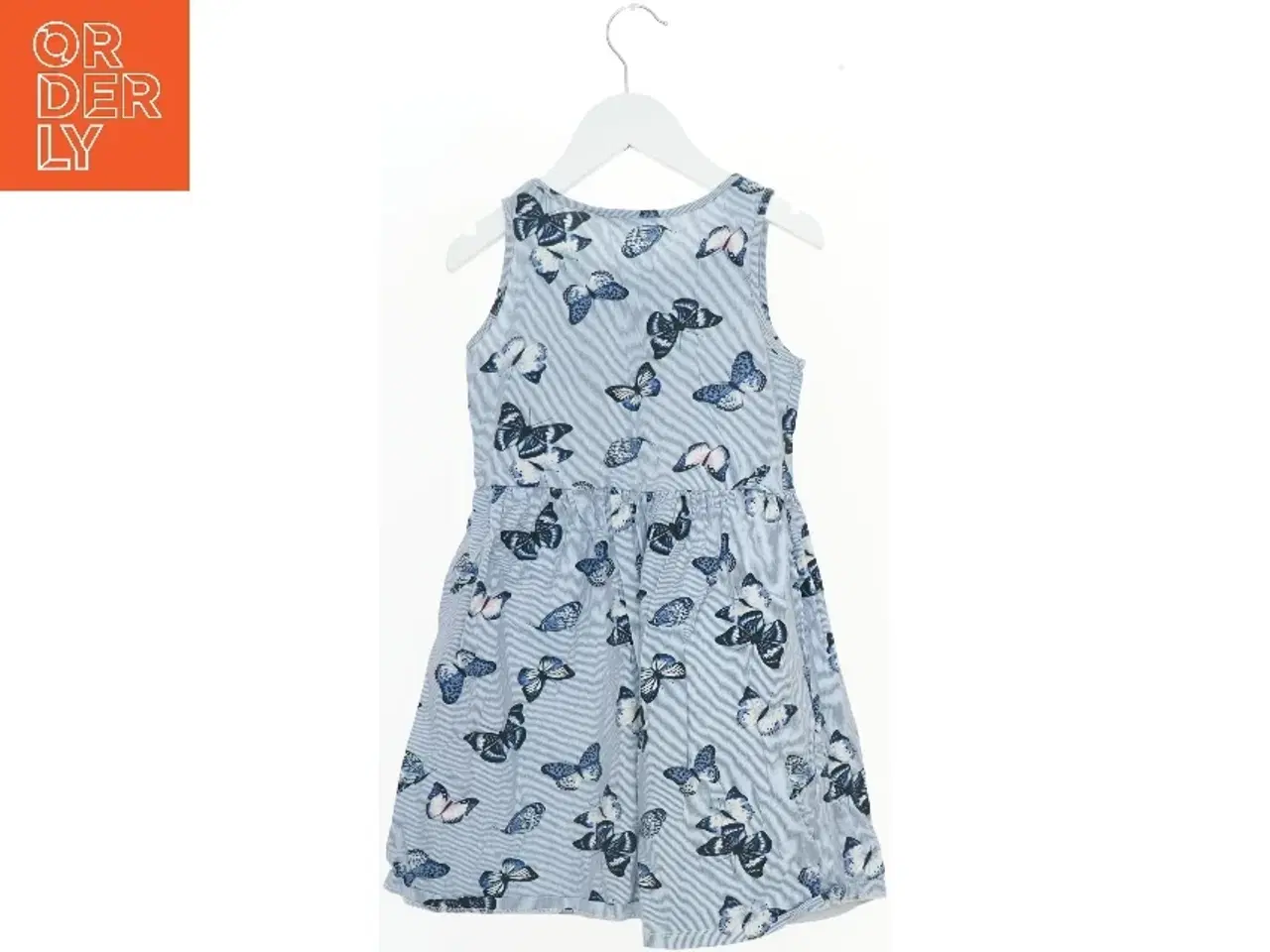 Billede 2 - Sommerkjole med sommerfuglemønster fra H&M (str. 134)