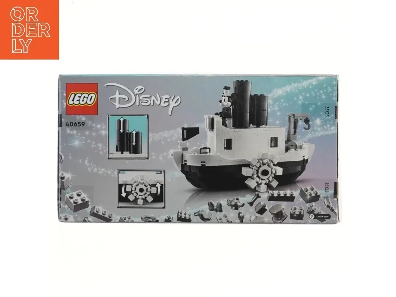 Billede 2 - LEGO Disney Mini Steamboat Willie sæt fra Lego (str. 26x14 cm)
