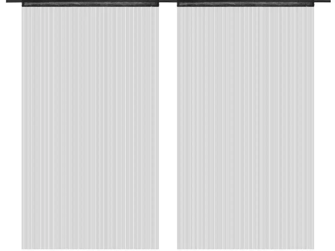 Billede 2 - Trådgardiner 2 stk. 140 x 250 cm sort