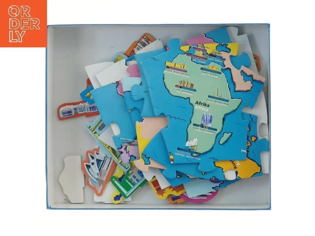 Billede 2 - Puslespil - Verdens Steder fra Flying Tiger (15+28 brikker)