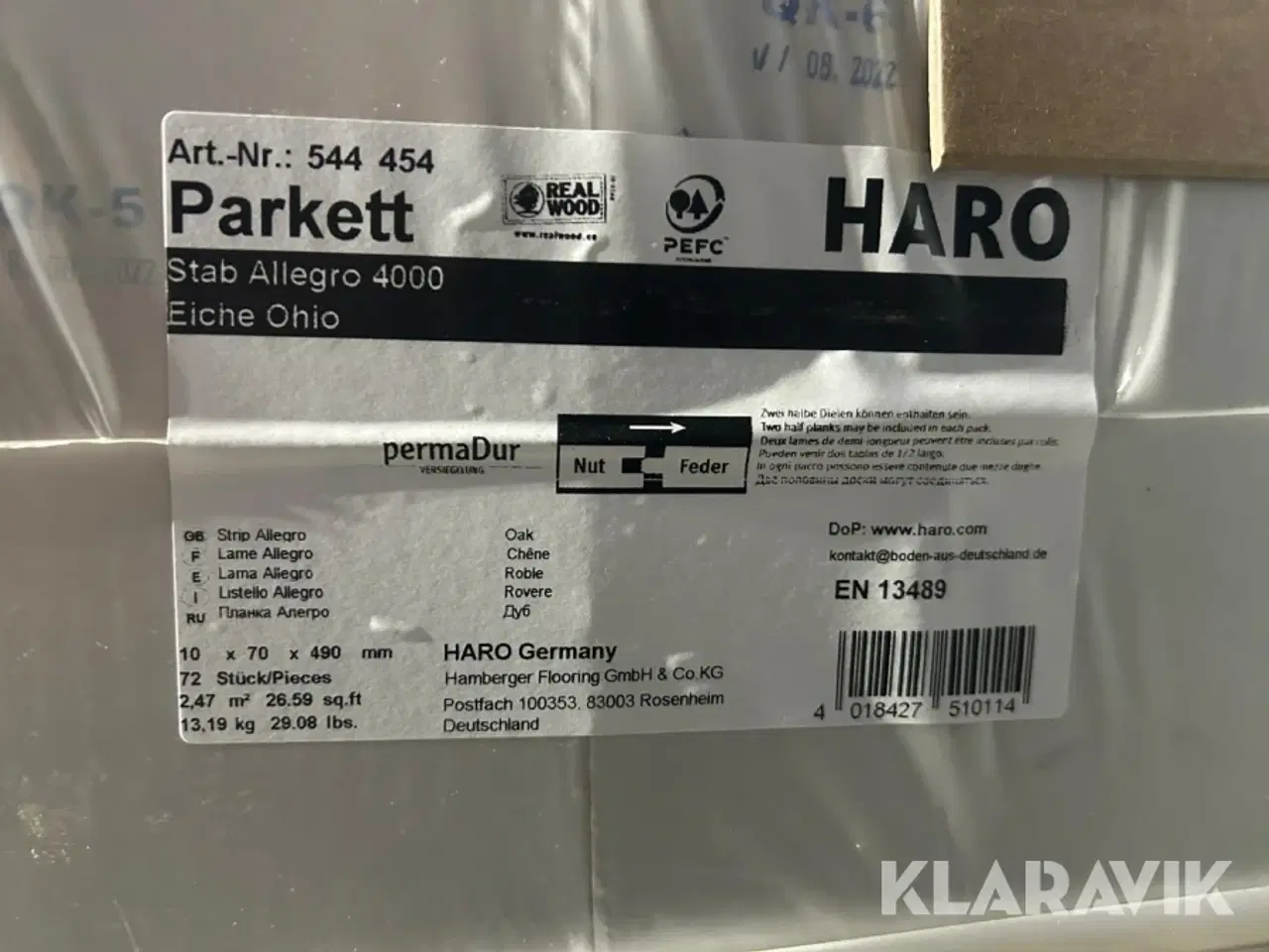 Billede 4 - Sildebens parkett HARO Oak Ohio 59 m2