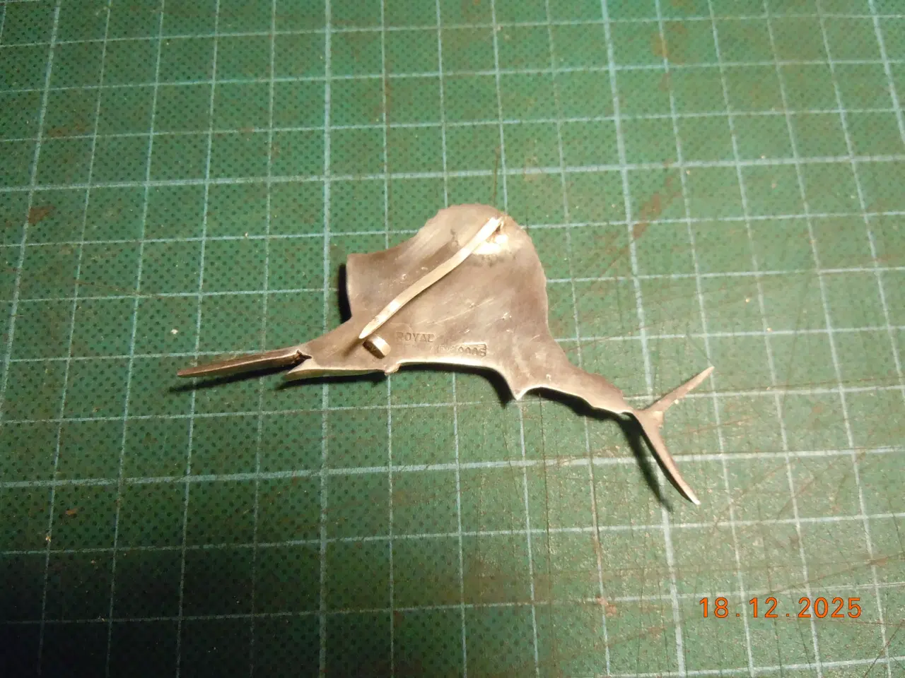 Billede 2 - Sølvbroche, Sejlfisk 900S Royal Denmark.