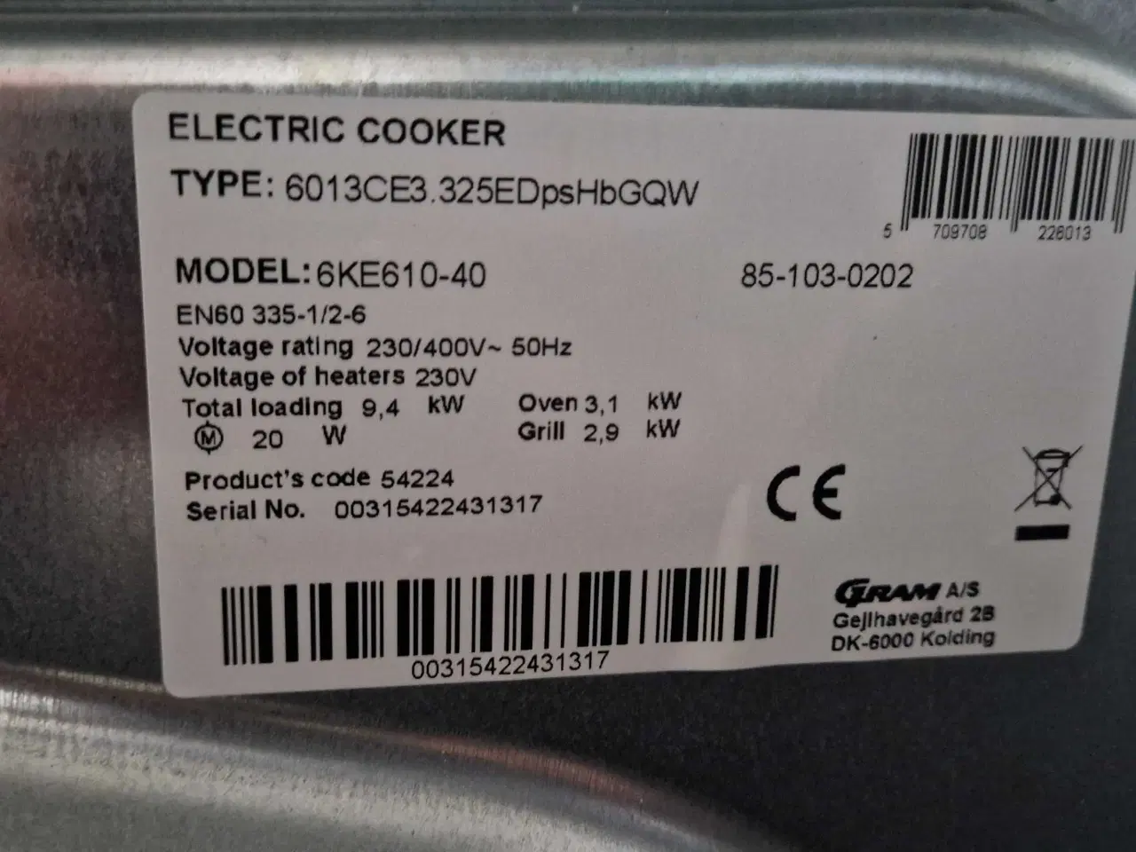 Billede 5 - glaskeramisk komfur GRAM 6KE610-40