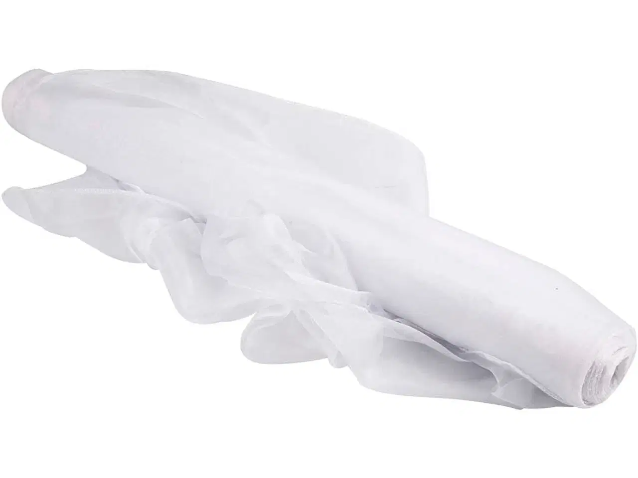 Billede 1 - Organza stof, B: 50 cm, hvid, 10m/ 1 rl.