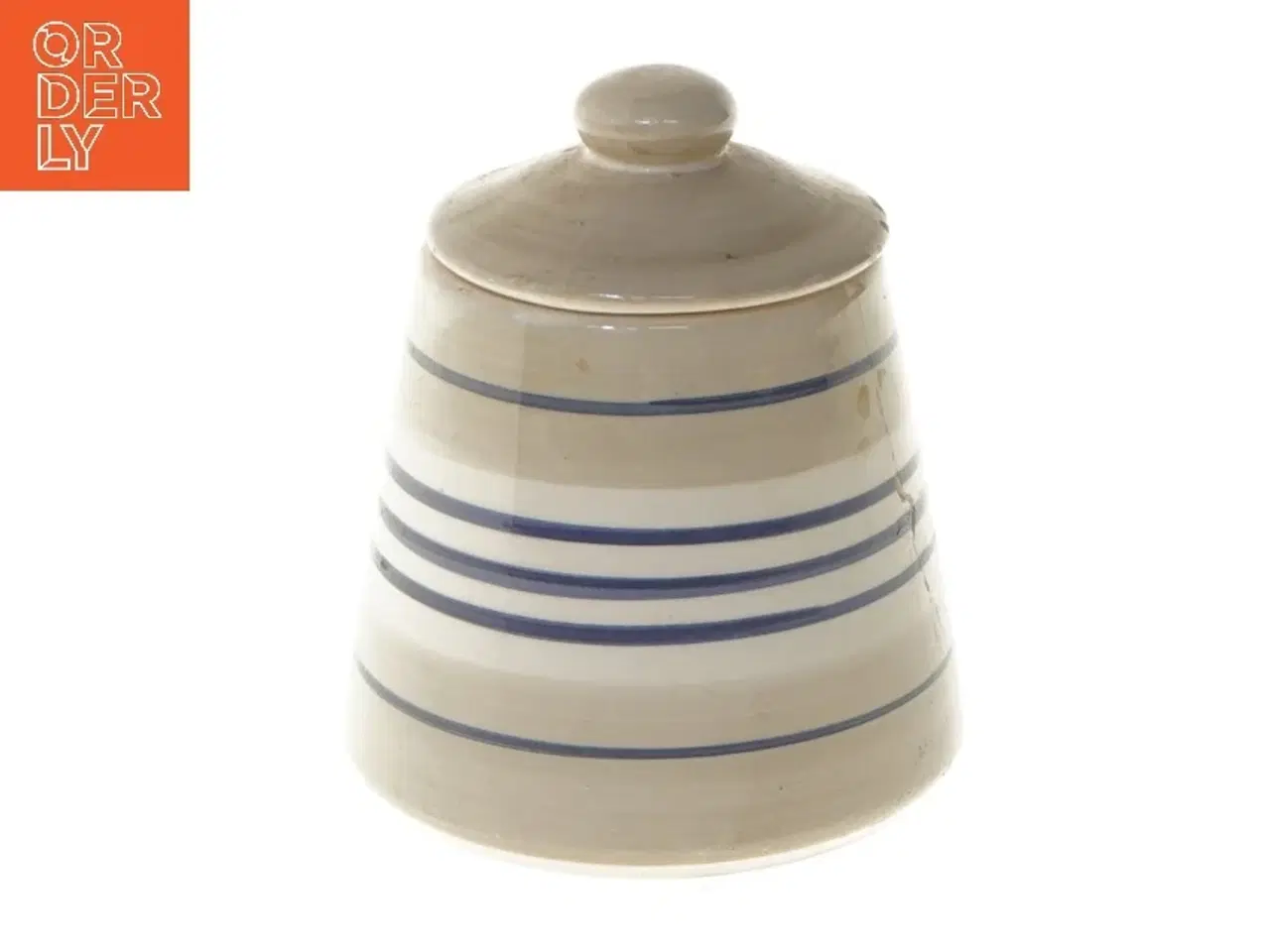 Billede 1 - Keramik krukke med låg (str. 10x9 cm)