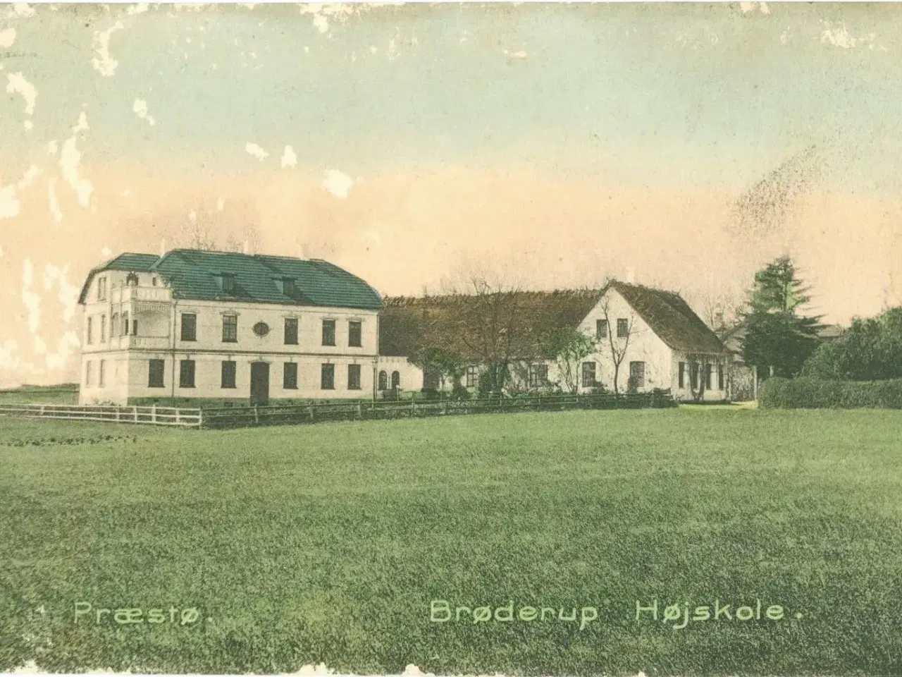 Billede 1 - Brøderup Højskole, Præstø. 1907