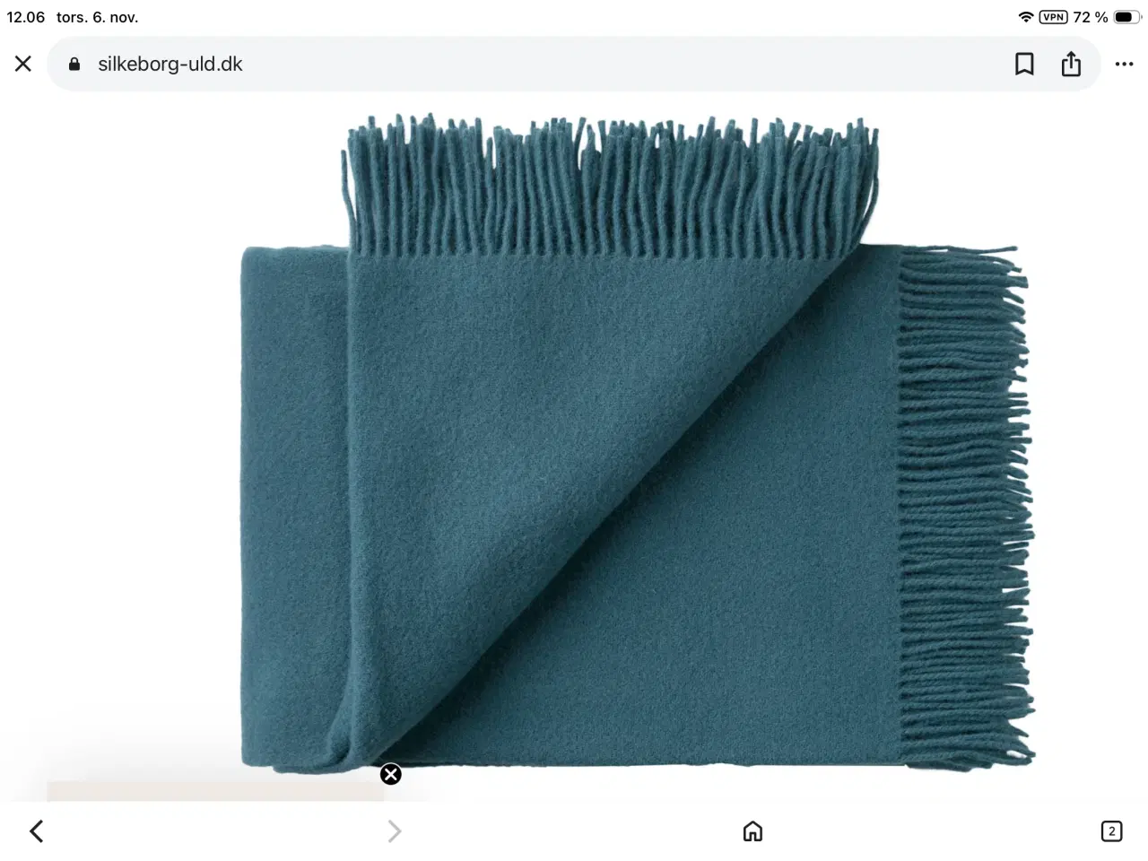 Billede 1 - 100% lammeuld’s tæppe fra Silkeborg uldspinneri